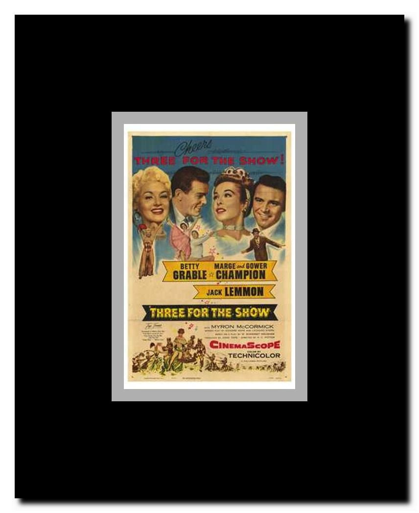 Three for the Show Framed Movie Poster