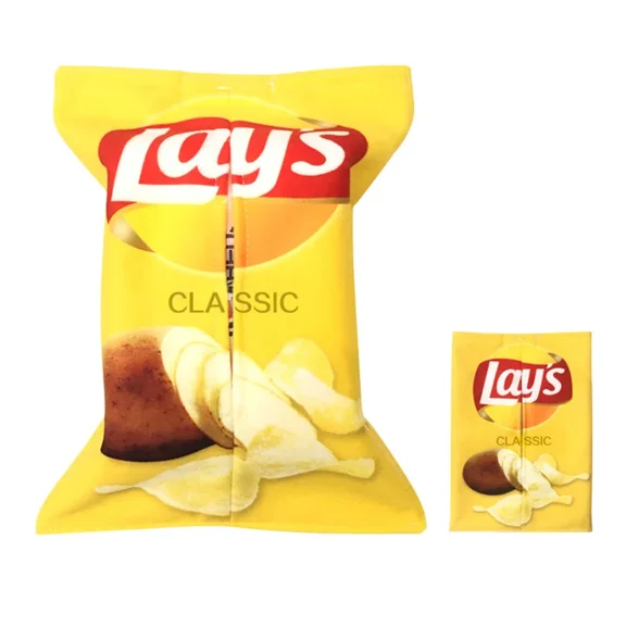 Three fun potato chip fabric packaging bag type tissue boxes, car paper drawer boxes, tissue covers,household napkin paper boxes