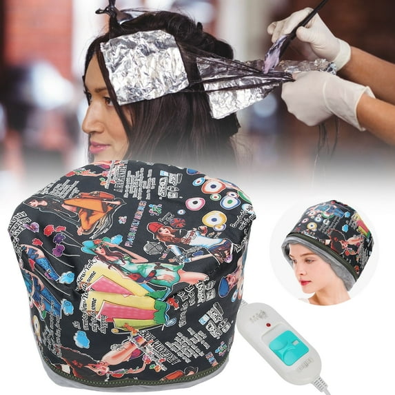Three gears evaporation cap electric hair cap deep conditioning heating oil treatment cap nourishing hair care tools spa home steamer cap 220V