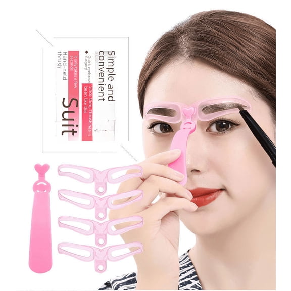 Three-generation thrush set handheld lazy three-dimensional thrush card 4 8 eyebrow shape eyebrow repair auxiliary device-8 packs