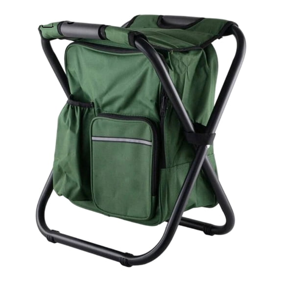Three-in-One Folding Refrigerator Backpack for Outdoor Camping and Hiking — Lightweight Portable Seat with Integrated Cooler and Stool for Versatile Outdoor Use