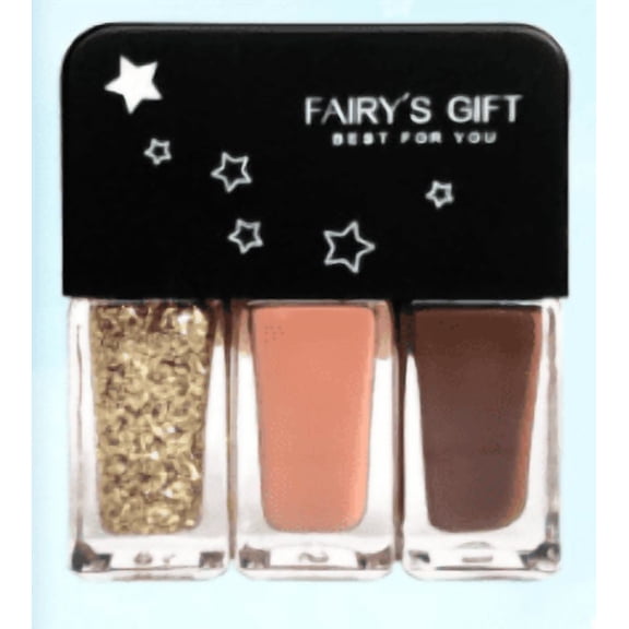 Three-in-one DIY No-bake Tearable Sequined Nail Polish Set