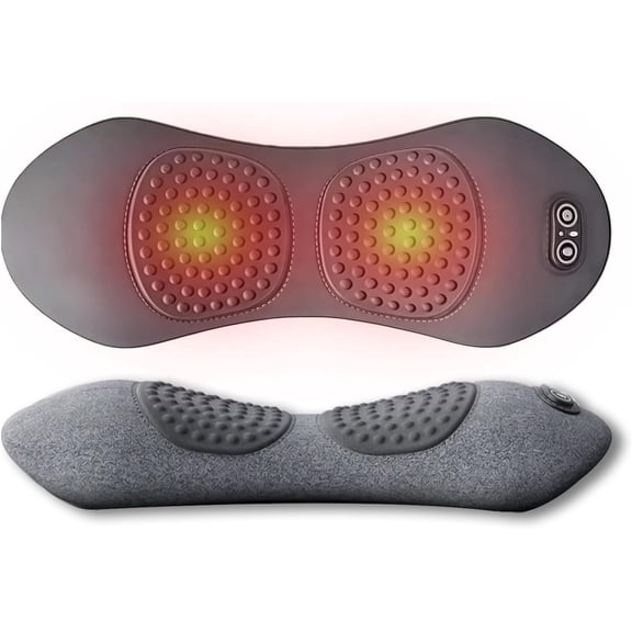Triple Fusion Back Massager, Combining Heating, Vibration, And Traction Functions,For Deep Tissue Massage To Effectively Relieve Back Pain.