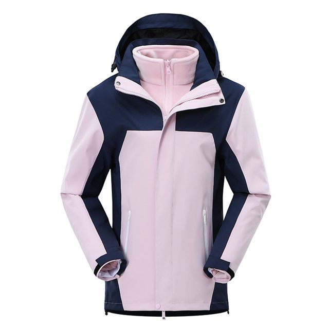 Threeinone men's and women's jacket, fully heatsealed, waterproof