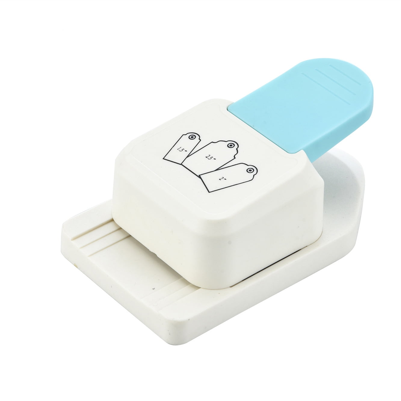 Three in one scallop label punch, 3 different sizes, used for DIY projects, scrapbooking, card making, etc., multi-colored