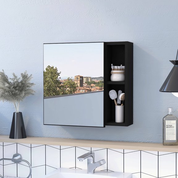 Three internal shelves, single door - Easy to assemble - Bathroom storage - Space - saving storage solution