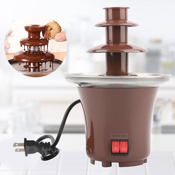 Three-layer Hot Melt Chocolate Fountain, Household Chocolate Melting Machine, for Family Gatherings Parties Weddings DIY Chocolate Desserts & Fruit Marshmallow Dipping
