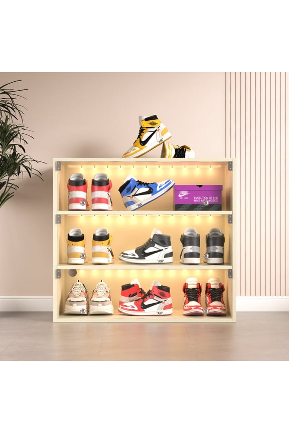 Three - layer - Remote - controlled LED color change - Study - Showcase your sneaker collection