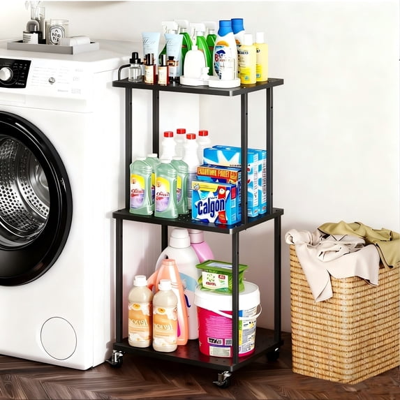 YEEZEE 3-Tier Bathroom rack Compact Storage Organizer, Space Saving Shelf for Small Spaces.