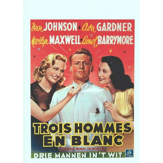 Three men In White Movie Poster (11 x 17)
