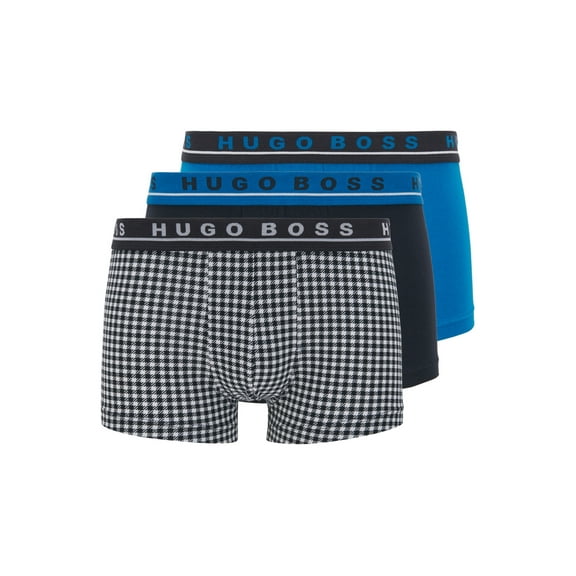 Three-pack of logo trunks in stretch cotton