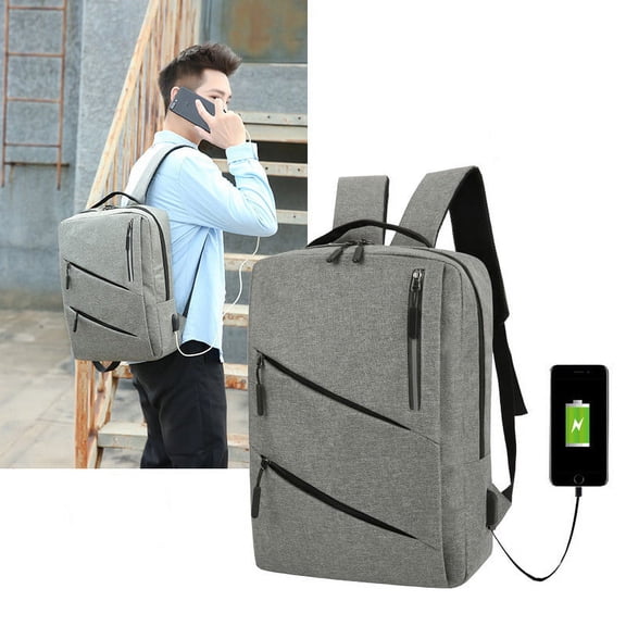 Three-piece Backpack Large Capacity Simple Waterproof Computer Bag,Burgundy