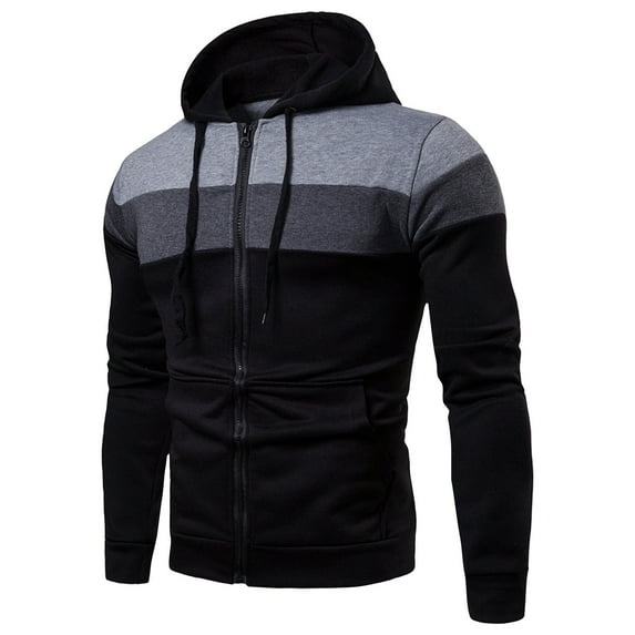 Three-piece Hooded Zipper Sweatshirt Fashion Trend Sports Leisure Fleece Sweatshirt Hoodie For Men,Size S-2XL