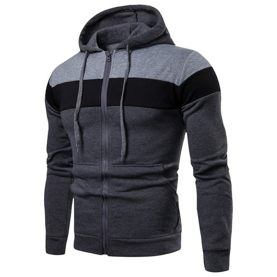 Three-piece Hooded Zipper Sweatshirt Fashion Trend Sports Leisure Fleece Sweatshirt Hoodie For Men,Size S-2XL