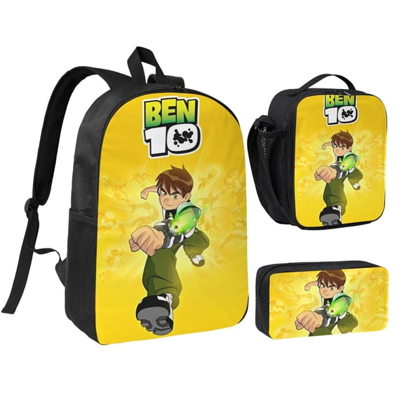 Three piece backpack set young backpack combination backpack lunch bag pencil case