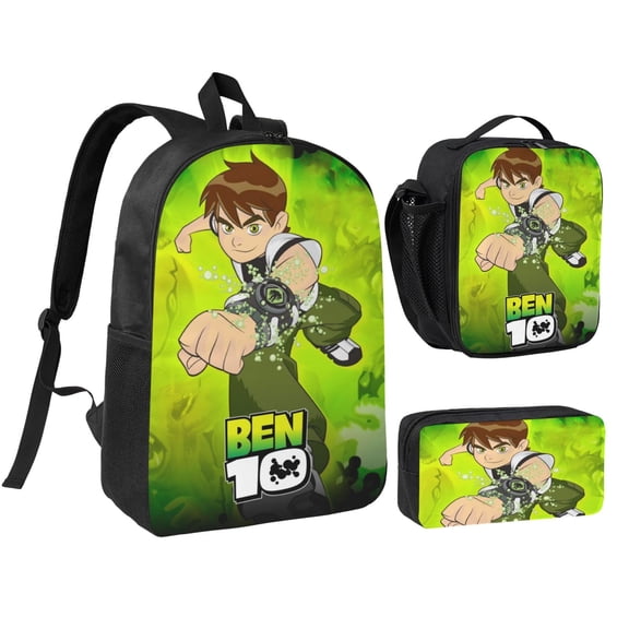 Three piece backpack set young backpack combination backpack lunch bag pencil case
