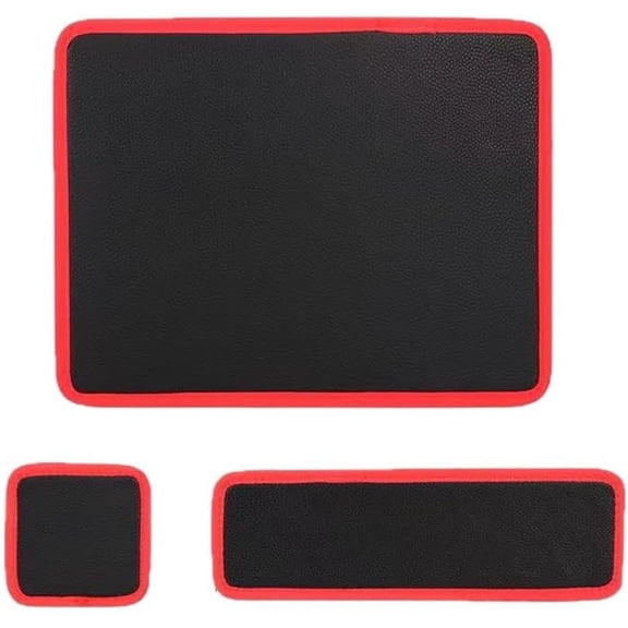 Three-piece flexible magnetic tool mat and tray set - scratch-resistant PVC surface, strong magnets, non-slip grip | Automotive repair toolbox storage rack