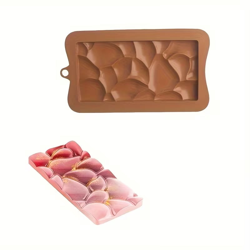 Three piece silicone chocolate bar mold set | Dubai chocolate mold set | Baking supplies | Candy making tools for kids