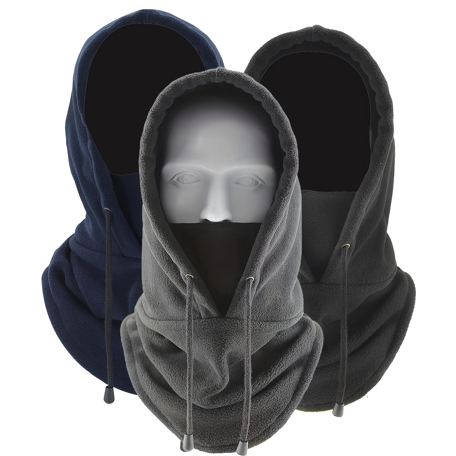 Three-piece winter balaclava set | Windproof and warm hats, suitable for outdoor cycling and skiing, with a neck warmer – the perfect gift for Christmas/Halloween/New Year/birthday.