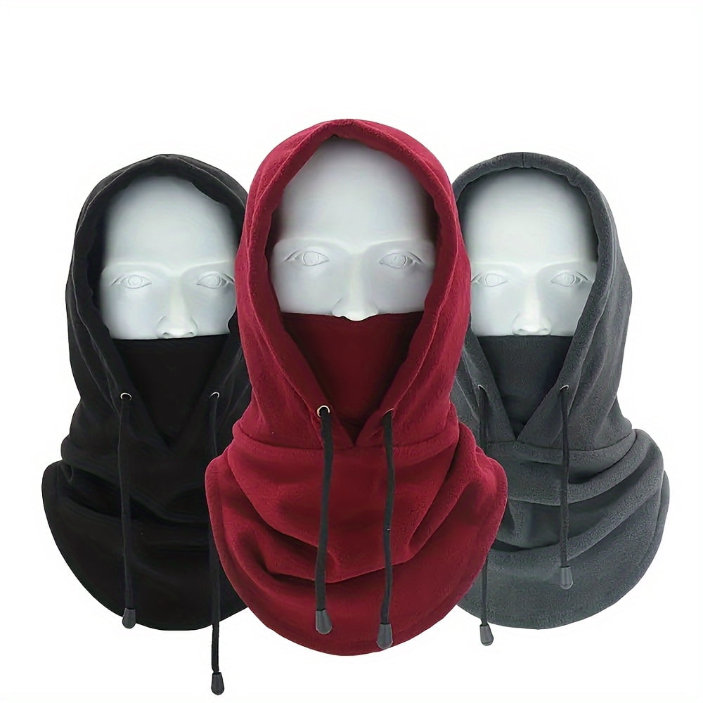 Three-piece winter balaclava set | Windproof and warm hats, suitable for outdoor cycling and skiing, with a neck warmer – the perfect gift for Christmas/Halloween/New Year/birthday.