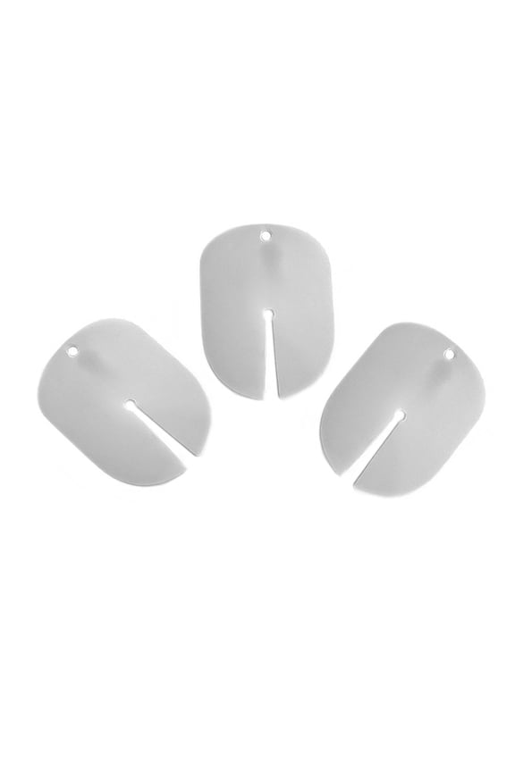 Three protective pads for watch faces, engineered to prevent scratches and damage during watch hand installation and servicing