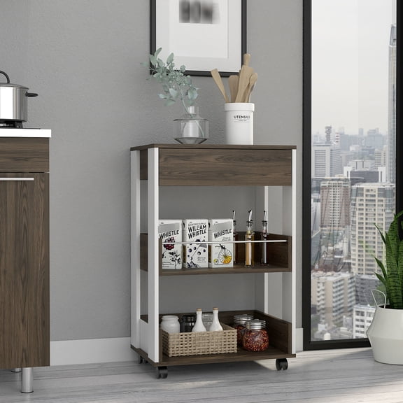 Three - shelf design - Organized - Kitchen organization - Helps keep things tidy