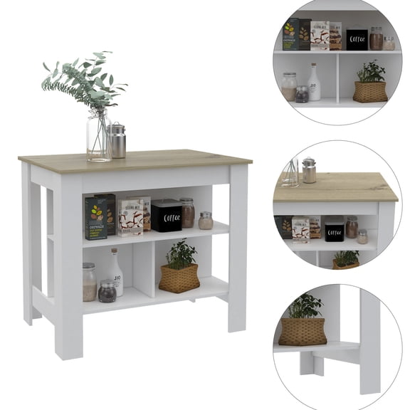 Three - shelf design, wide workspace | Perfect for kitchen prep, keeps things organized