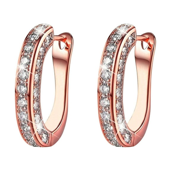 Three-sided Rhinestone Earrings Women's Earrings Holiday Gifts, Xinsrenus Under $5! Three-sided Rhinestone Earrings Women's Earrings