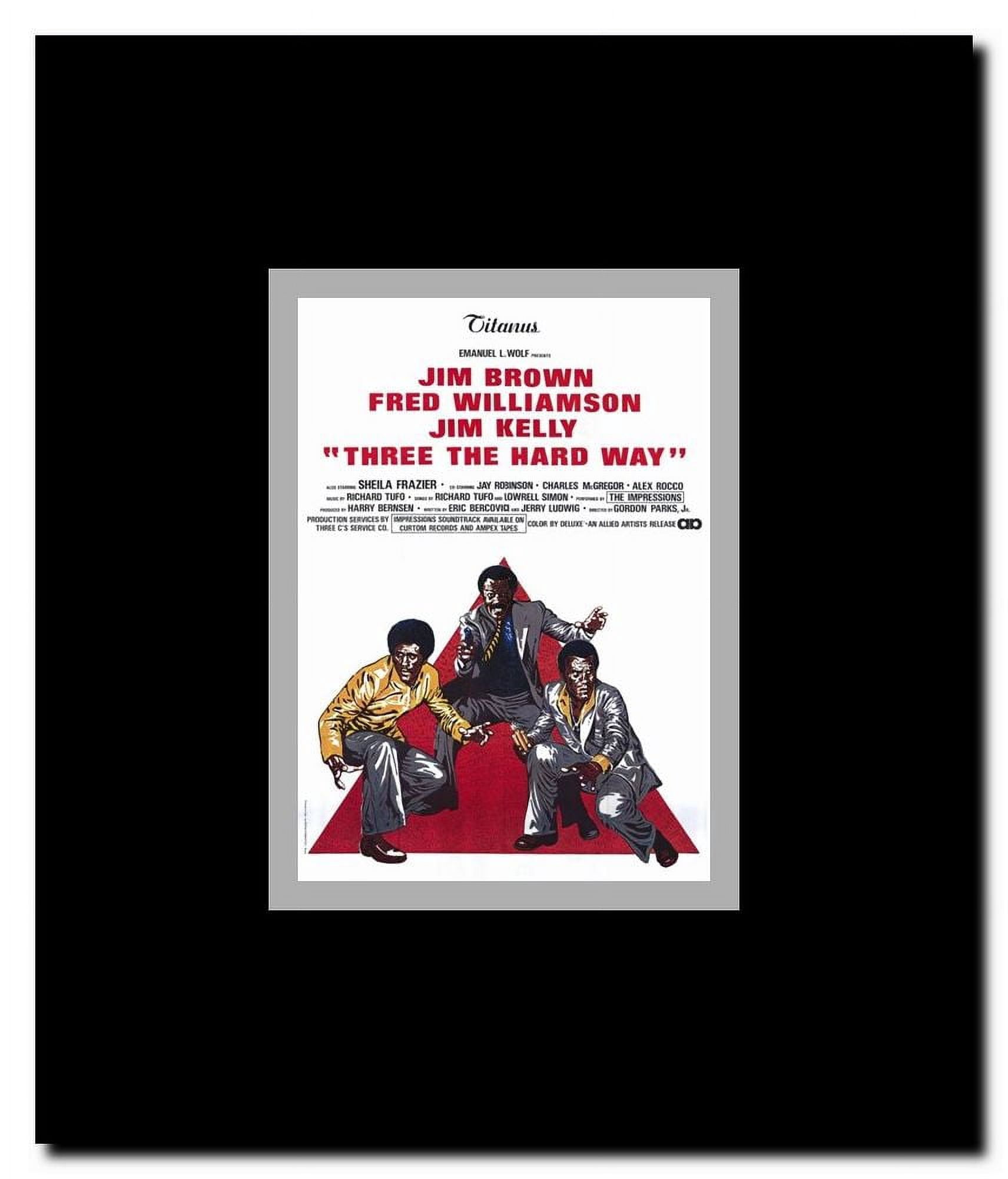 Three the Hard Way Framed Movie Poster