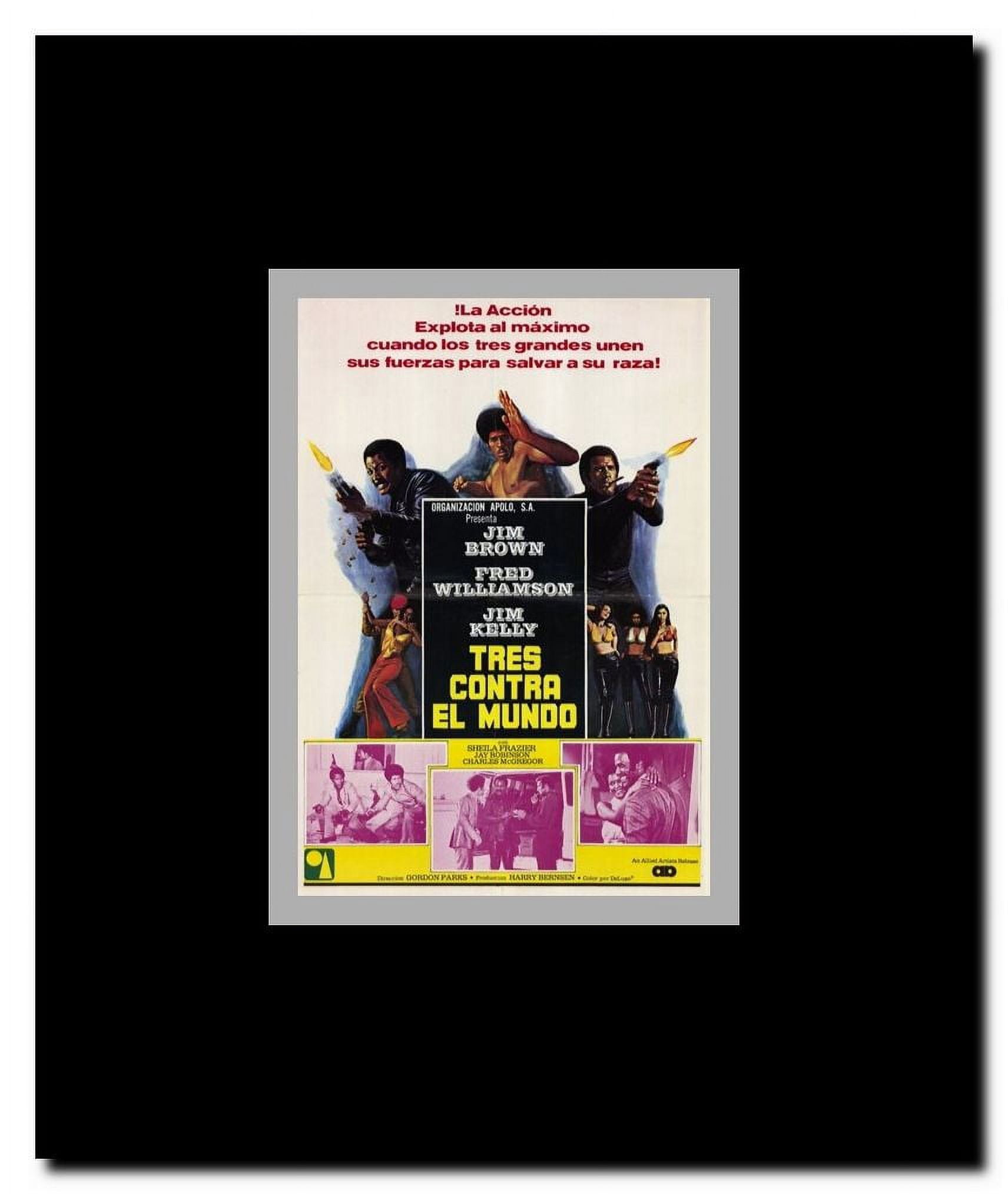 Three the Hard Way Framed Movie Poster