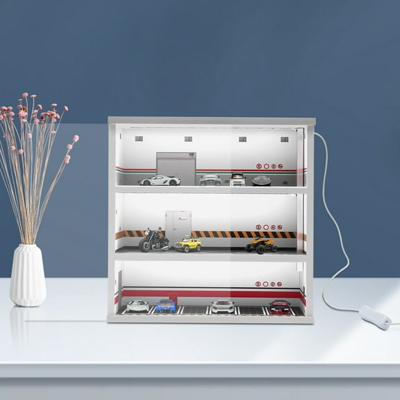 Three-tier Design Model Display Cabinet LED Light Source for Counter Displays, Craft Fairs, Exhibitions, Homes And Offices