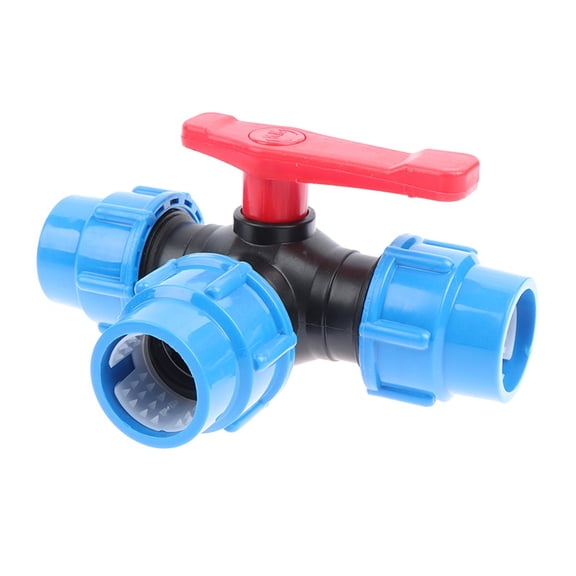 Three-way valve 1Pcs Three-way Fast Connection Pipe Valve Plastic Valve T-type Valve ,Easy to Install