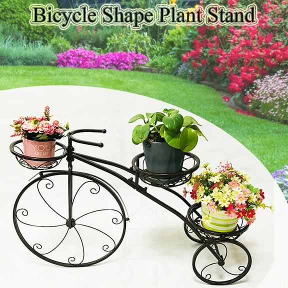 Three-wheeled Plant Stand, Plant Stand, Plant Corner Shelf for Entryways, Living Rooms, Sunny Windows, Staircases