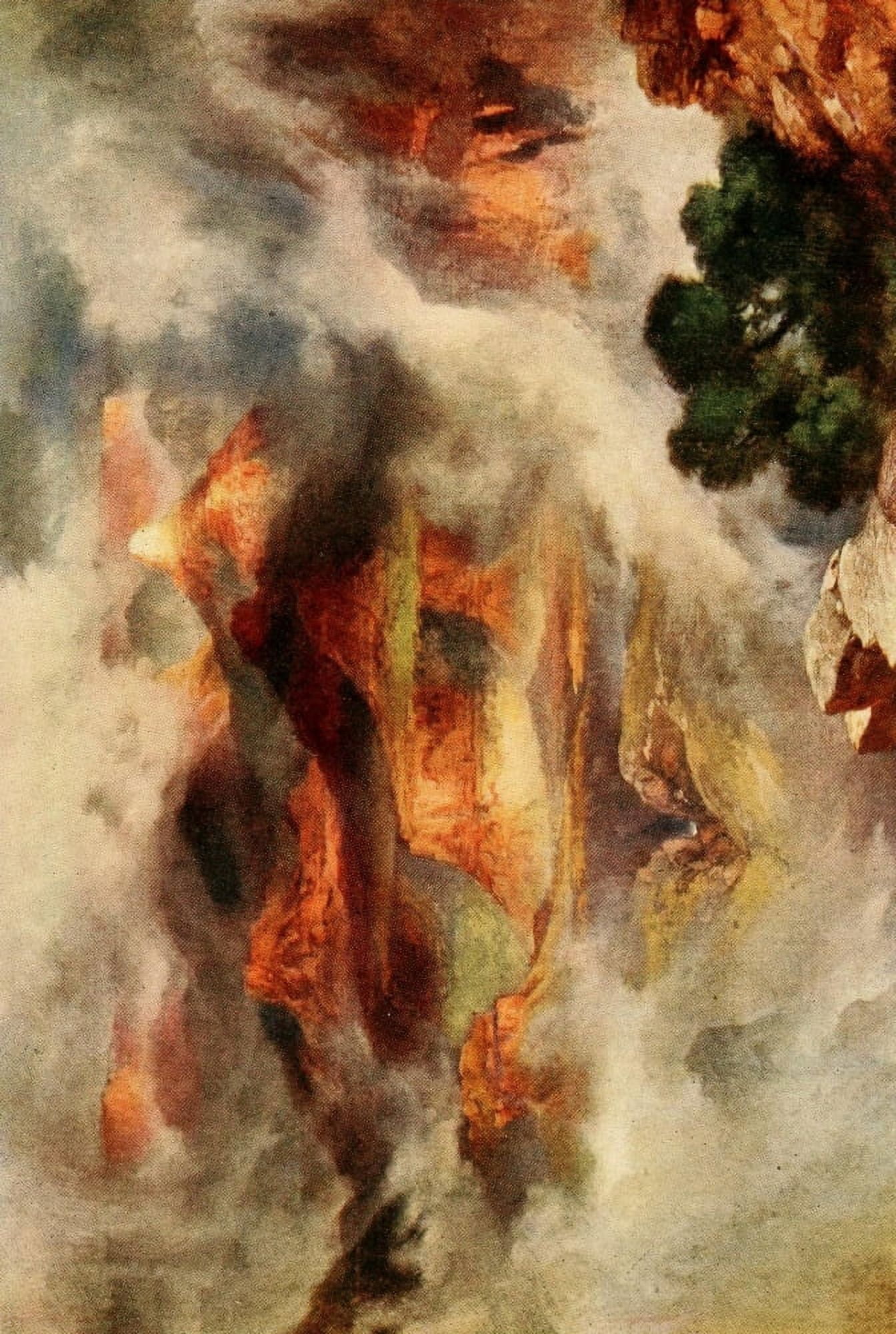 Three wonderlands of the American West 1912 Mist after rain Grand Canyon Canvas Art - Thomas Moran (18 x 24)