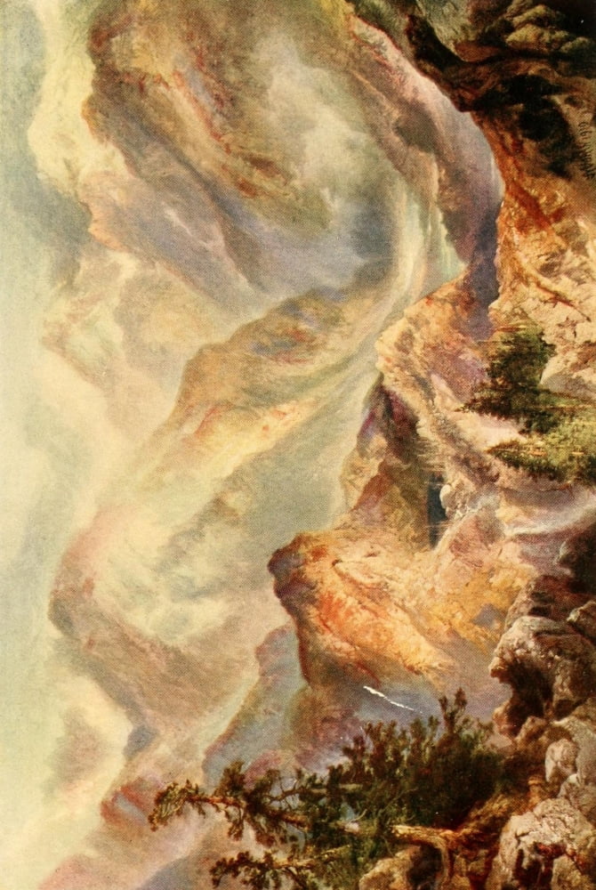 Three wonderlands of the American West 1912 Morning in the High Sierras Canvas Art - Thomas Moran (18 x 24)