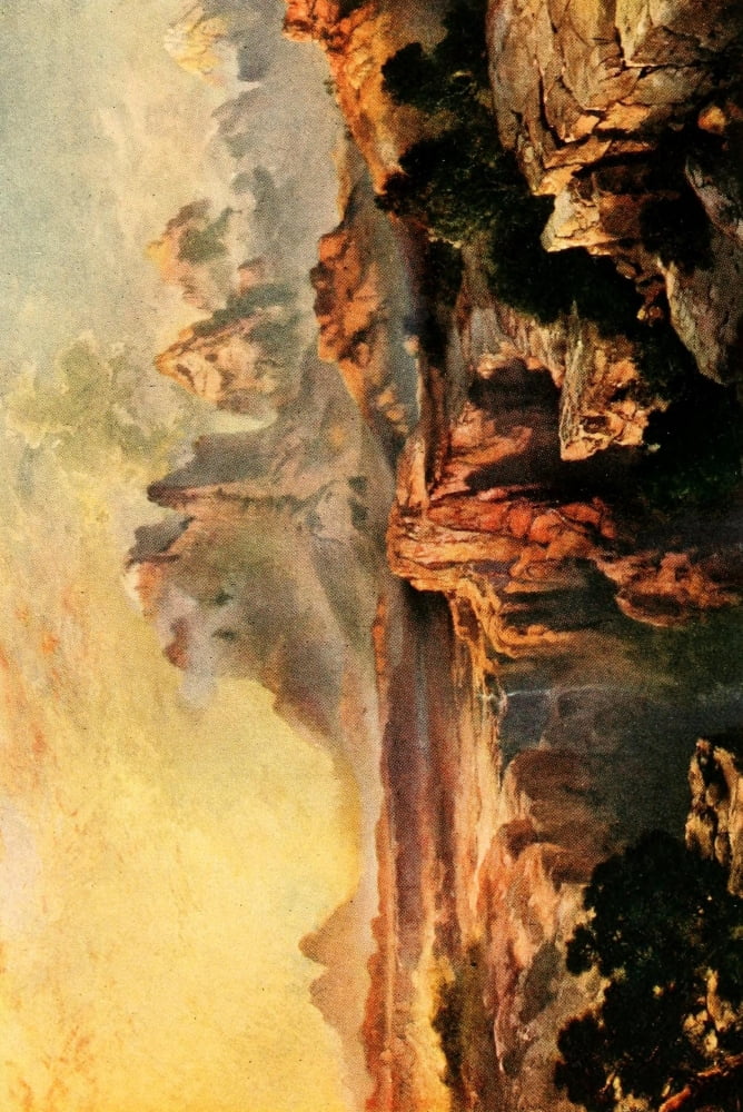 Three wonderlands of the American West 1912 Rio Virgin Grand Canyon Canvas Art - Thomas Moran (18 x 24)