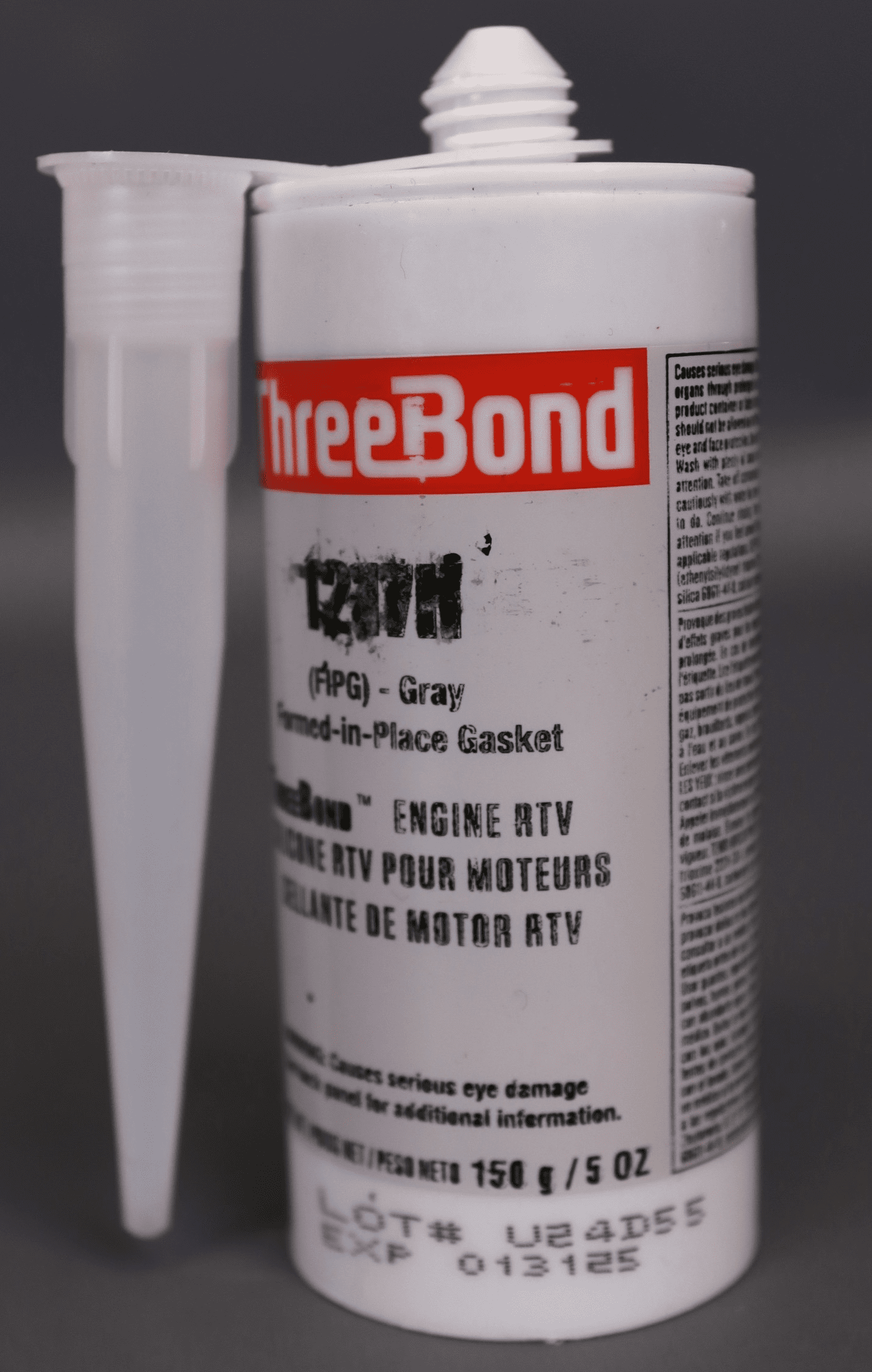 ThreeBond Engine RTV Gray Formed-in-Place Silicone Gasket 150g