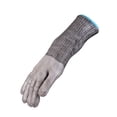 thumbnail image 1 of ThreeH Safety Protective Glove Lengthen Sleeve 14.4 Inch Stainless Steel Mesh Gloves for Cutting Oyster Shucking Work Gloves, 1 of 5