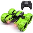 thumbnail image 1 of Threeking RC Cars Stunt car Remote Control Car Double Sided Swing Arm 360° Flips Rotating 4WD Outdoor Indoor Dance Car Toy Present Gift for Boys/Girls Ages 6+, 1 of 5