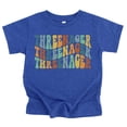 thumbnail image 1 of Threenager Groovy Adorable 3rd Birthday Shirt for Infant Baby Toddler Girls and Boys Third Birthday Outfit Vintage Royal Shirt 5-6, 1 of 3