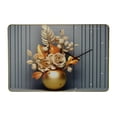 thumbnail image 1 of Threestar 24" Inch Grey and Brown Floral Wall Clock, 1 of 1