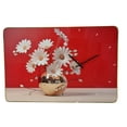 thumbnail image 1 of Threestar 24" Inch Red and White Daisy Wall Clock, 1 of 1