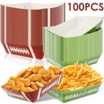 thumbnail image 1 of Threns 100Pcs Football Food Trays Waterproof Oil-Proof Rugby Food Plates Paper Rugby Party Supplies Multipurpose Snack Paper Serving Trays,7.02", 1 of 9