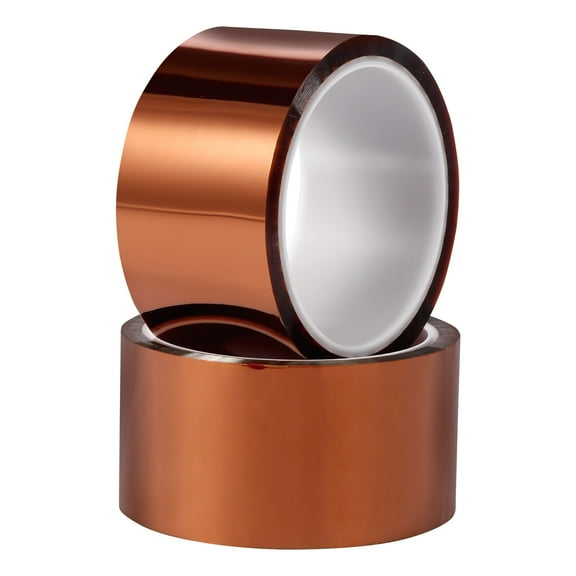 Threns 2 Rolls High Temperature Masking Tape 108ft No Remnants Polyimide Heat Resistant Tape for Sublimation 3D Printer Masking