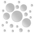 thumbnail image 1 of Threns 21Pcs Mirror Wall Stickers Removable Adhesive Acrylic Mirror Wall Decal DIY Round Mirror Decals, 1 of 8