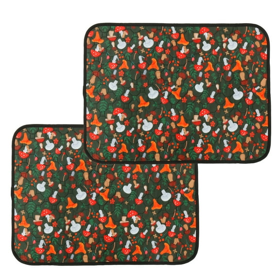 Threns 2Pcs Guinea Pig Cage Liner Reusable Washable Rabbit Absorbent Mat Waterproof Hamster Pee Pad for Guinea Pig Rabbit Hedgehog Hamster