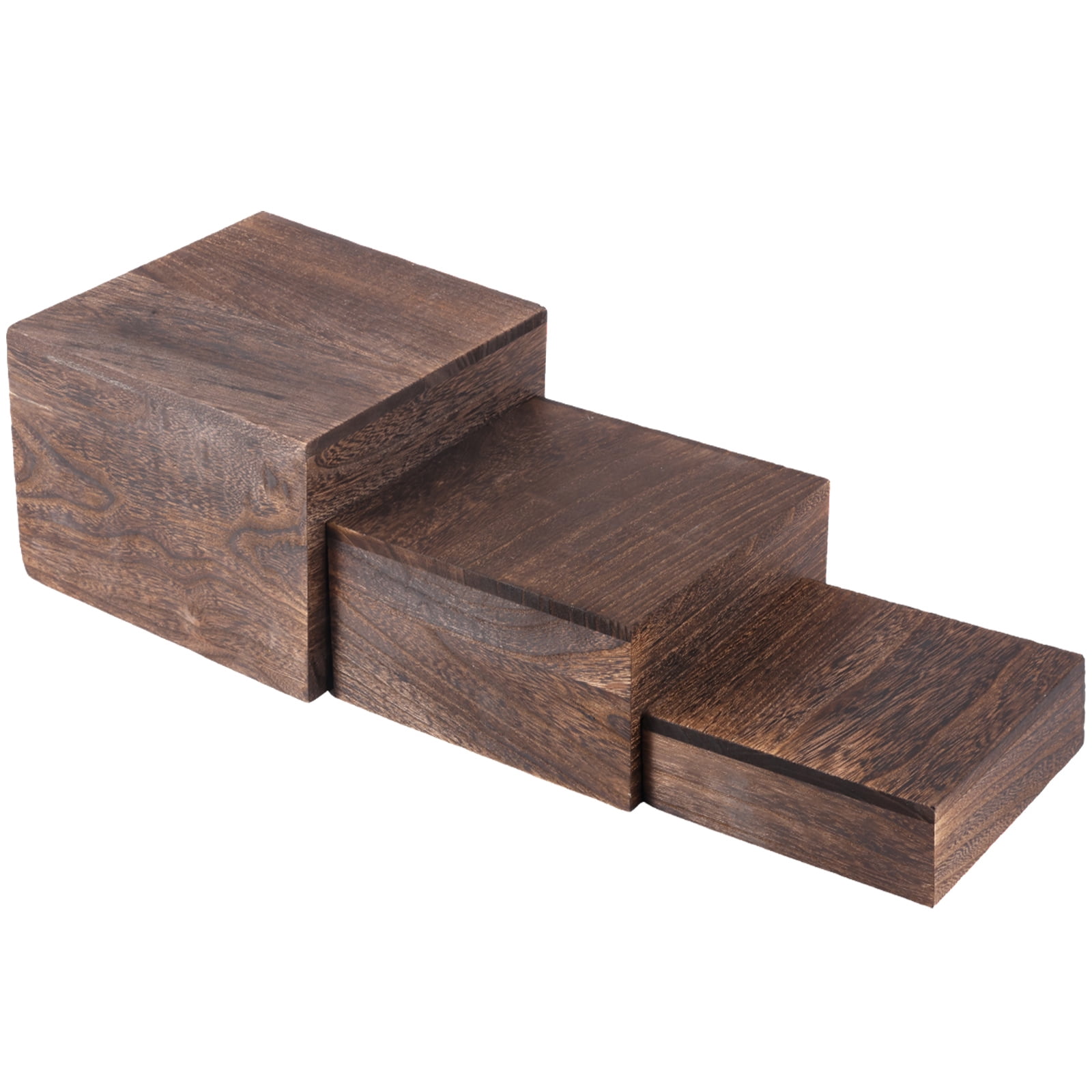 Threns 3 Pcs Unique Wood Display Riser Vintage Wood Cupcake Stand ...