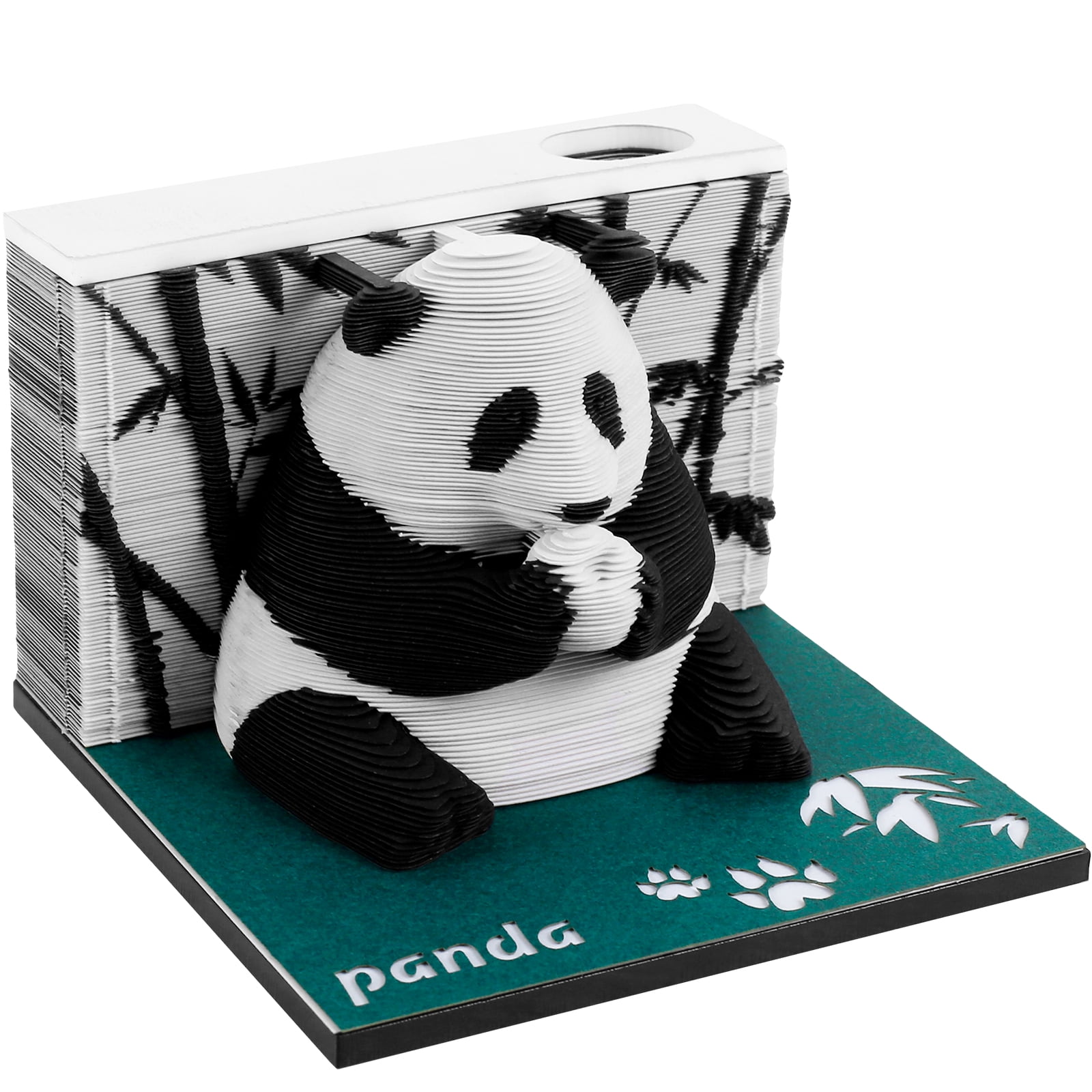 Threns 3D Desk Note Pad 217 Pages Panda Memo Pad Tear-Away 3D Art Note Pad DIY 3D Memo Pad Paper for Home Desktop Decoration Birthday Gift