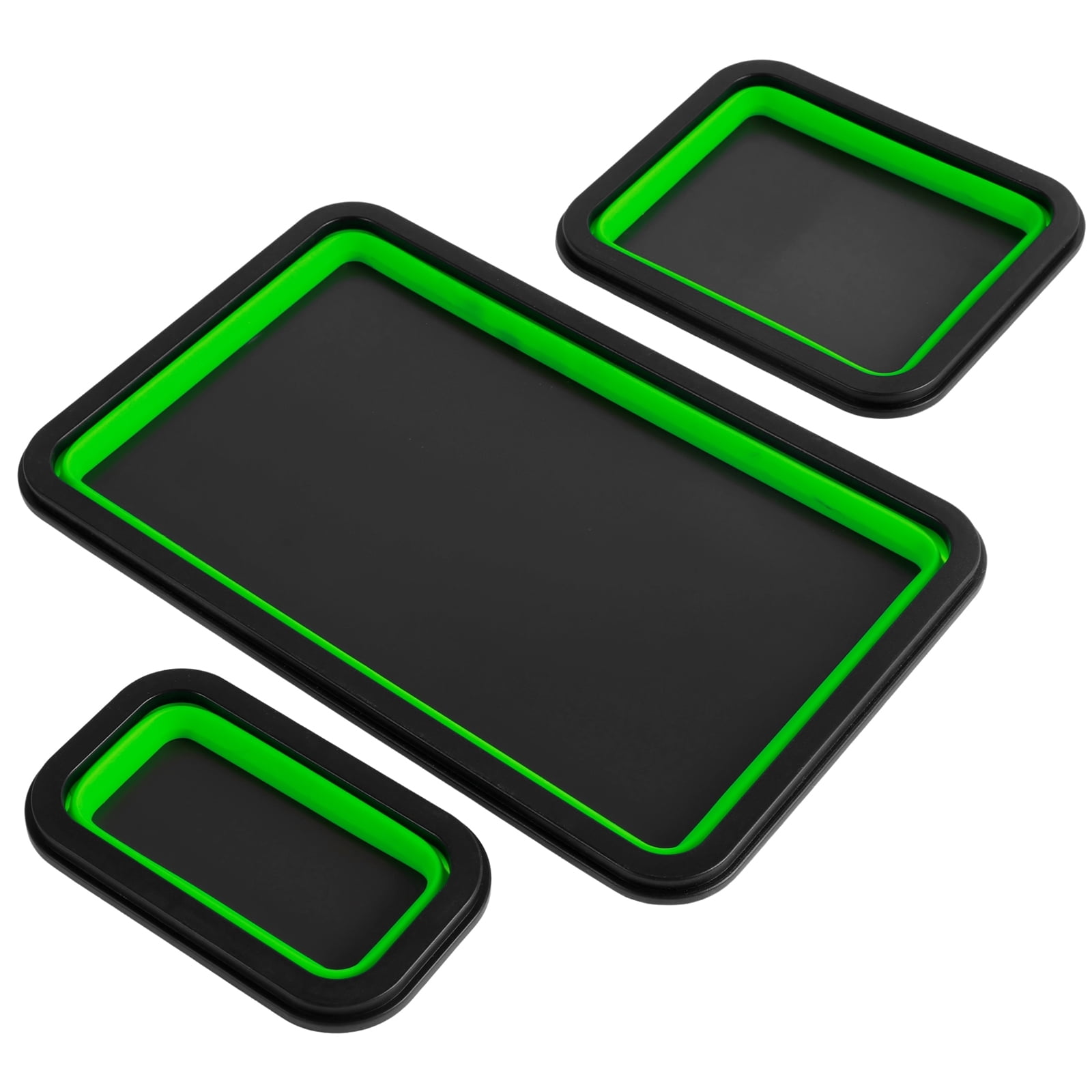 2 Plateaux Magnétiques Pliables En Silicone - Pour Ranger Petites Pièces (115x115mm)