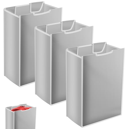 Threns 3Pcs Laundry Sorter Replacement Bag Laundry Hamper Cart Removable Replacement Bag Hamper Liner for Teen Adult,15" x 9" x 22"